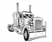 Printable transformers optimus prime truck  coloring pages